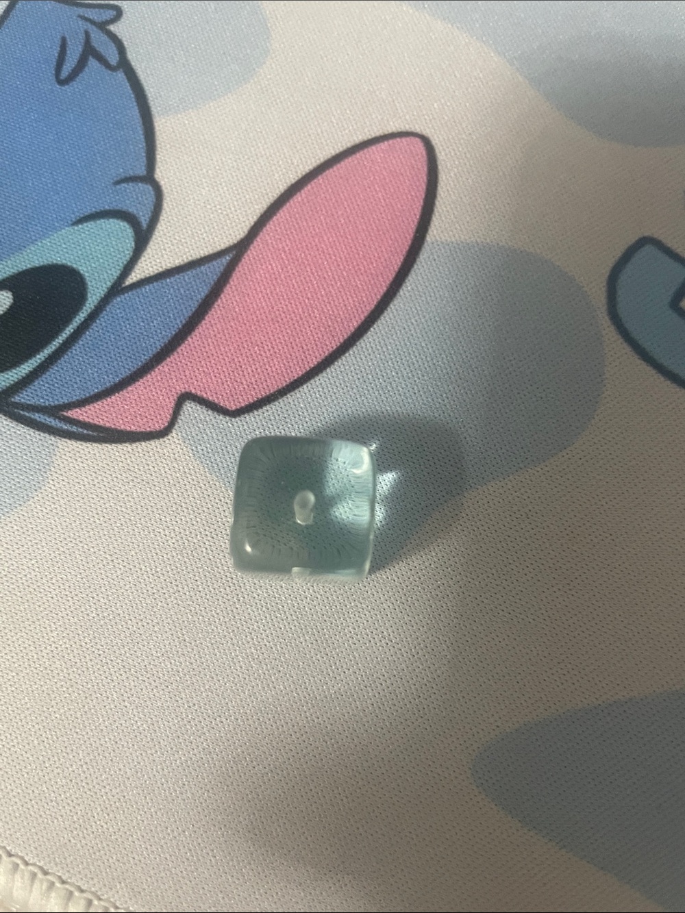 Light Blue Square Glass Bracelet Charm for Women